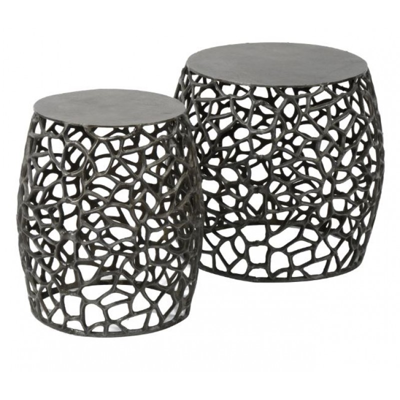 ZI Maze Side Table Black